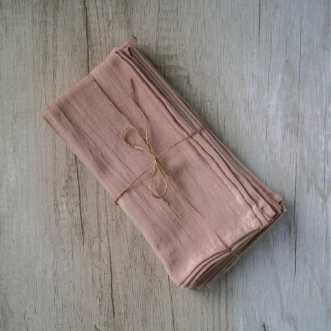 Servilletas Gasa Rosa Viejo set x 2