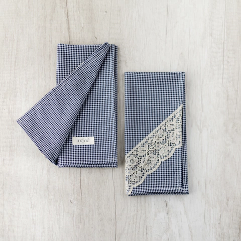 Servilletas Ciprés Azul oscuro - set x 2