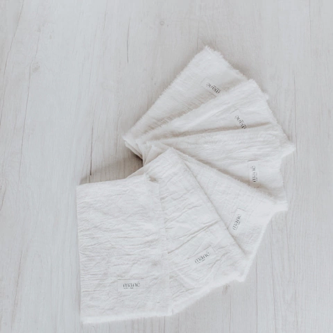 Servilletas Flecos - Crudo set x6