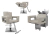 Kit Salão de Beleza 1 Cadeira Fixa + 1 Reclinável Quadrada + 1 Lavatório Base Inox Moderna Inox - comprar online