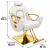 Kit Salão Beleza Belarus 1 Cadeira Reclinável Base Quadrada + Lavatório - Branco - loja online
