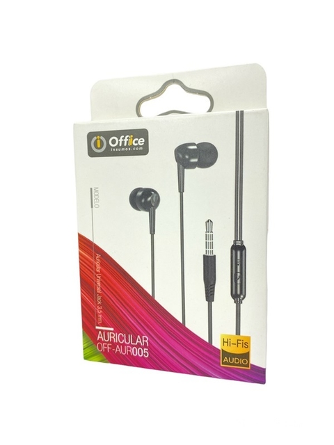 AURICULAR IN EAR OFFICE OFF-AUR005 NEGRO MANOS LIBRES