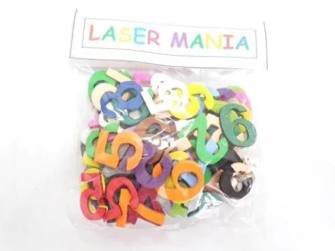 Goma Eva Numeros 5cm X100 Unidades Bolsa Mediana