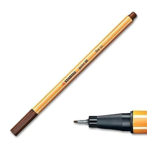 MICROFIBRA STABILO POINT 88 FINE 0.4 MARRON