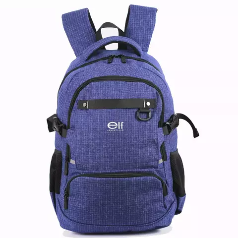 MOCHILA (LISA) ELF ESPALDA / 18 PULG 3662A - AZUL
