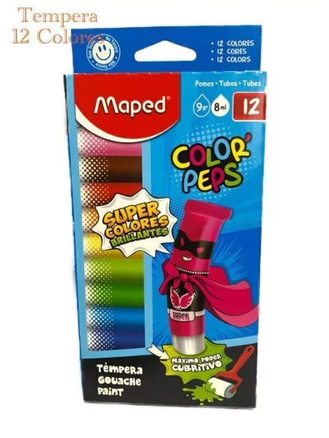 TEMPERAS MAPED COLOR PEPS X 12 COLORES