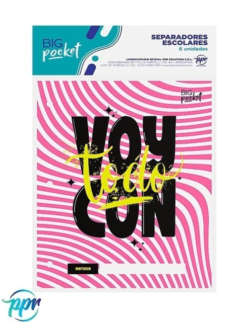 SEPARADORES MATERIA NRO 3 PPR X6 - FLUO - comprar online