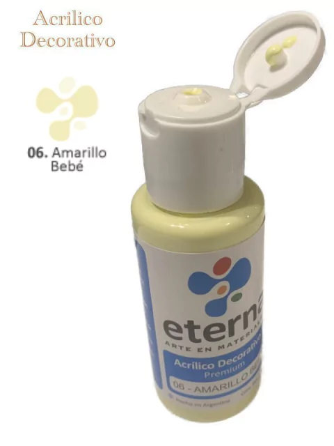 ACRILICO ETERNA AMARILLO BEBE X 50ML