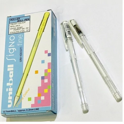 BOLIGRAFO ROLLER BALL SIGNO 0.7MM BLANCA UNI-BALL