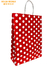 BOLSA DE REGALO ROMIPACK ROJA LUNARES BLANCOS 30X41