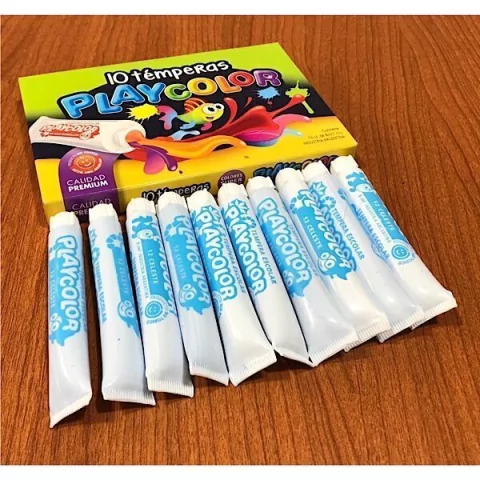 TEMPERA 8ML CELESTE X UNIDAD