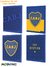 CUADERNO ESCOLAR TAPA FLEXIBLE MOOVING X 48 HJS RAYADAS BOCA JUNIORS (16 X 21)