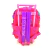 MOCHILA ESCOLAR CARRO 12 PULGADAS WABRO - PRINCESAS STRONGER - ROSA / CELESTE - comprar online
