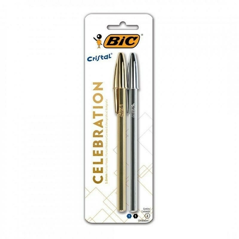 BOLIGRAFO CELEBRATION AZUL/NEGRO BLISTER X2 BIC - 929806