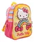 MOCHILA 12 PULGADAS 88117 - HELLO KITTY ARCOIRIS - AMARILLO