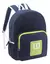 MOCHILA 16 PULG ESPALDA URBAN STREET WILSON 65.11029N - AZUL / DETALLE LOGO Y CIERRE VERDE