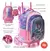 MOCHILA C/CARRO 18 PULGADAS 37597 - SKORA GATTO CON LLAVERO - LIBRERIA PITAGORAS