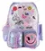 MOCHILA C/CARRO FOOTY 18 PULGADAS - F6161 / HAPPY SMILE / PLATA Y LILA en internet