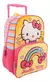 MOCHILA CARRO 16 PULGADAS 88120 - HELLO KITTY ARCOIRIS AMARILLO - LIBRERIA PITAGORAS