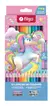 LAPICES FILGO PINTO COLOR LARGO X 12 - FANT / UNICORNIO / GOMA + SACAPUNTA