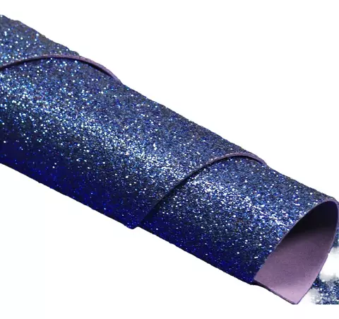 GOMA EVA GLITTER 40 X 60 MEGA BRILLO COLOR AZUL - comprar online