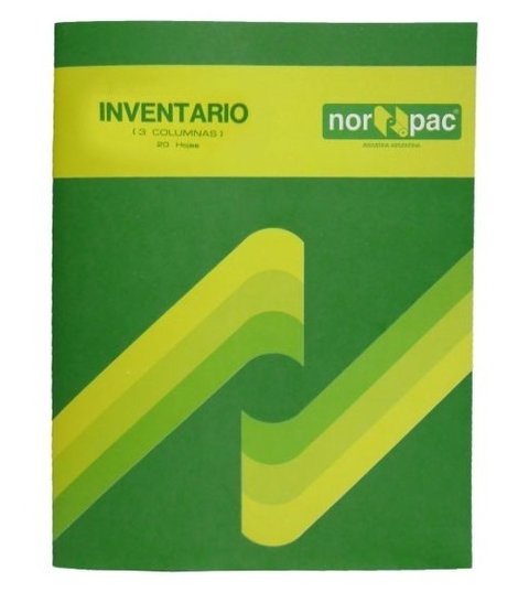 LIBRO INVENTARIO 3 COLUMNAS X20 HOJAS NORPAC ART 705