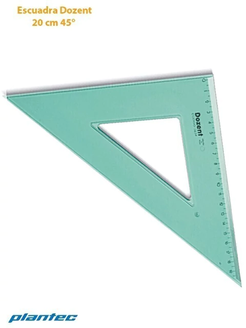 ESCUADRA DOZENT 20 CM X 45 TECNICA