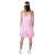 VESTIDO CORTO NARCELA DE FIBRANA ESTAMPADA (GF225806) - comprar online