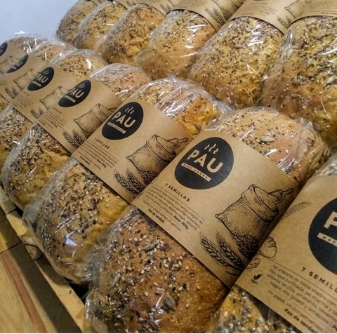 Pan de Molde Artesanal PAU 100% Integral Masa Madre 700G - comprar online