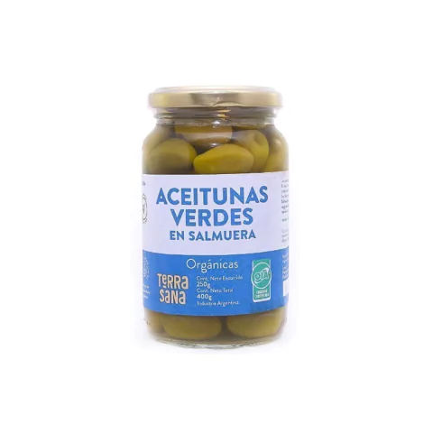 Aceitunas Verdes Terrasana Neto 400g Esc. 250g