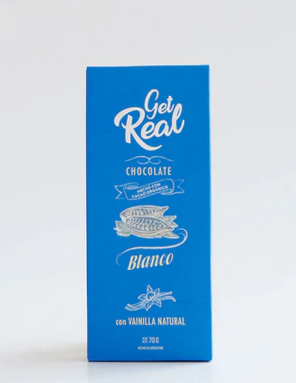 Chocolate Blanco con Vainilla Natural Get Real 70G - comprar online