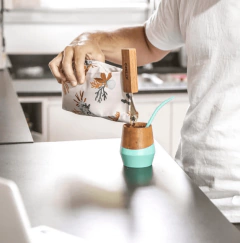 Yerbera de Tela Diseño Coral CHILLY - comprar online