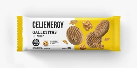 Galletas Celienergy Nuez 130g Sin TACC