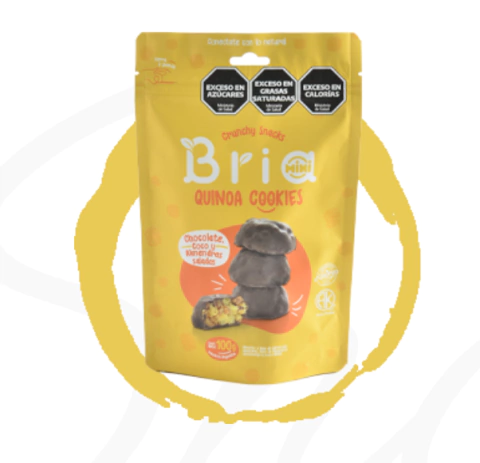Snack Quinoa Cookies Chocolate, Coco y Almendras Saladas BRIA 100g