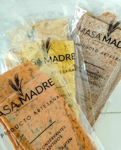 Galletas Masa Madre Queso Y cebolla
