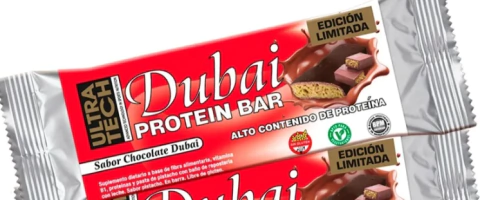 Barra proteica Chocolate DUBAI Edicion Limitada Ultra Tech