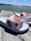 ojotas River plate blanca niñ@