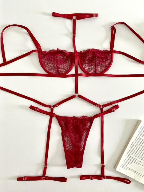 Conjunto Kaline - Vermelho