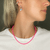 PROMO - COLAR MALHA VENEZIANA FINA NEON