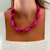 CHOKER LUXO PINK - ERK Acessórios- Brincos | Anéis | Colares | Acessórios da moda.