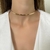 CL236D - GARGANTILHA LAMINADA FOLHEADO A OURO 18K