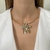 CHOKER RIGIDA FLOWER DOURADA CL232