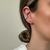 PI27P PIERCING ENCAIXE MICROZIRCONIA 2 FOLHEADO PRATA