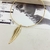 CL283 - CHOKER RIGIDA FOLHA FOLHEADO A OURO 18K