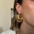 BR259D - PAR DE BRINCOS BIG ARGOLA HERA FOLHEADO A OURO 18K