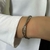 SALE ERK- PL110P - BRACELETE TRANÇADO CORRENTE FOLHEADO A PRATA