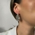 BR324P - PAR DE BRINCOS ARGOLA DETALHES FOLHEADO A PRATA