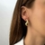 BR440D - PAR DE BRINCOS HAILEY P FOLHEADO A OURO
