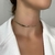 CL162 CHOKER FITA LAMINADA FOLHEADO A OURO
