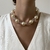 CL482 - COLAR DUO MIX CRISTAL E PÉROLAS